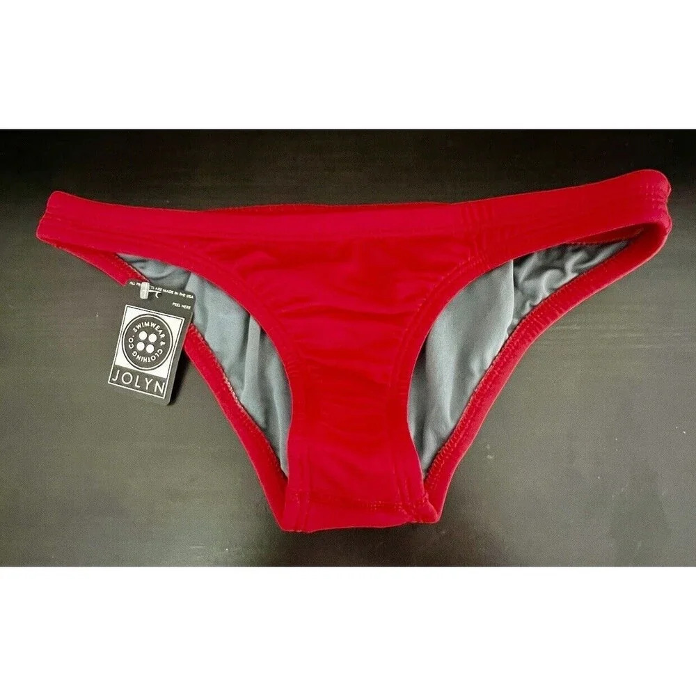 Jolyn Bikini Bottoms Europe Style Lifeguard Red Small New With‎ Tags
